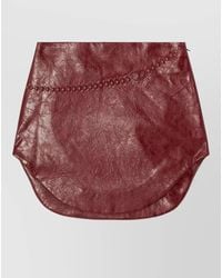 DIESEL - Faux Leather Mini Skirt - Lyst