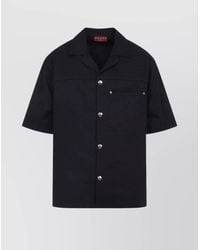 Gucci - Cotton Gg Jacquard Short-Sleeve Shirt - Lyst