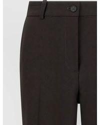 P.A.R.O.S.H. - Virgin Wool Mid-Rise Straight-Leg Suit Trousers - Lyst