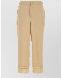 Gucci - Silk Embroidered Pants - Lyst