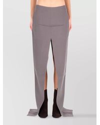 Rick Owens - Wool Long Straight Skirt - Lyst