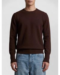 Ballantyne - Cashmere Fine-Knit Regular-Fit Crew-Neck Sweater - Lyst
