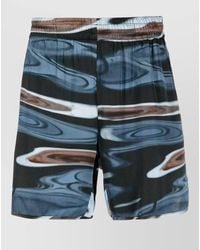 BLUE SKY INN - Graphic Print Shorts Elasticated Waistband - Lyst