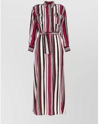 Kiton - Striped Shirt Dress - Lyst
