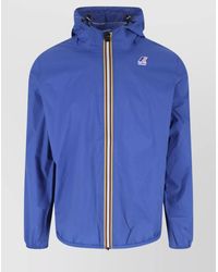 K-Way - Hooded Jacket With Adjustable Drawstring And Pockets - Lyst
