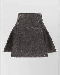 DIESEL - Printed Mini A-Line Skirt - Lyst