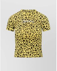 Coperni - Animal Print Crew Neck Short Sleeve Top - Lyst