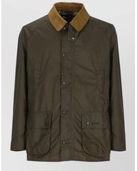 Barbour - Short Jacket Corduroy Collar High Neck Pockets - Lyst