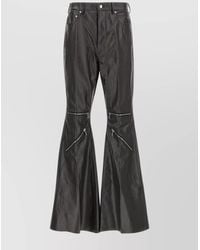Rick Owens - Cargo Trousers With Flared Legs And Zip Accents - Lyst