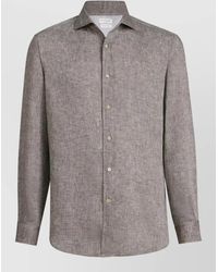 Brunello Cucinelli - Casual Shirts - Lyst
