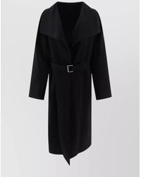 TOTEME - Draped Mid-Length Single-Breasted Coat - Lyst