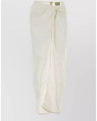 LeKasha - Linen Maxi Skirt Wrap Sheer Beach Style - Lyst