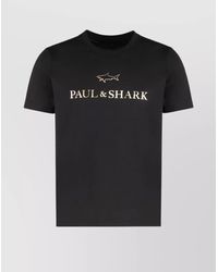 Paul & Shark - Cotton Logo Print Short Sleeve T-Shirt - Lyst