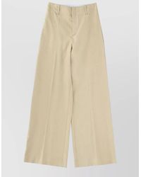 Alysi - Linen Blend Tailored Pants Wide Leg - Lyst