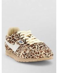 Autry - Leopard Pony Hair Low-Top Sneakers - Lyst