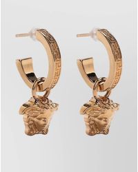 Versace - Medusa Greca Hoop Earrings - Lyst