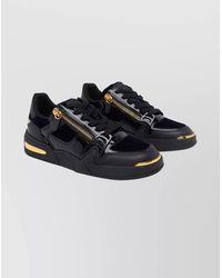 Giuseppe Zanotti - Low Top Sneakers With Round Toe And Accents - Lyst
