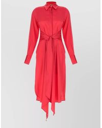 Le twins - Cervia Dress Long Sleeves Tie Waist - Lyst