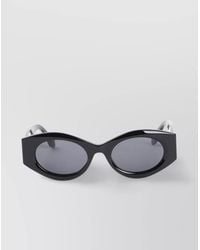 Alaïa - Full Rim Oval Frame Sunglasses - Lyst