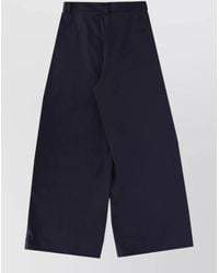Stella McCartney - Cotton Cargo Trousers Wide Leg Belt Loops - Lyst