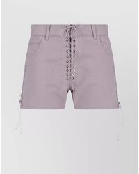 Ludovic de Saint Sernin - Stretch Cotton Straight Shorts - Lyst
