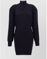 Stella McCartney - Wool Knit Knee-Length Dress - Lyst