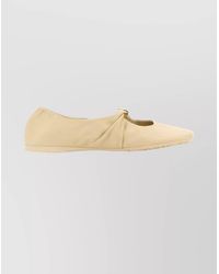 Loewe - Leather Ballerina Shoes - Lyst