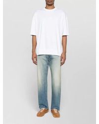 Calvin Klein - Mercerized Crew Neck Short Sleeve T-Shirt - Lyst