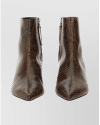 Aeyde - Pointed Toe Ankle Boots With Kitten Heel - Lyst