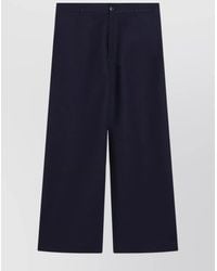 Acne Studios - Satin Wide-Leg Trousers - Lyst