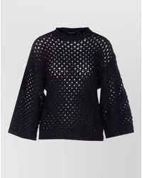 Fabiana Filippi - Cashmere Silk Sequined Honeycomb-Knit Jumper - Lyst