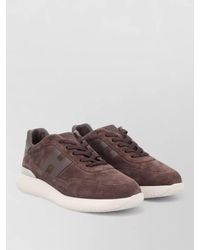 Hogan - Lace Up Shoes Round Toe Suede Upper - Lyst