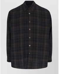 Our Legacy - Shirt With Button-Down Collar And Cuffed Sleeves - Lyst