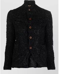 Comme des Garçons - Floral Lace High Neck Fitted Jacket - Lyst