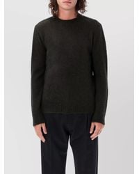 Aspesi - Soft Texture Crewneck Knit Sweater - Lyst