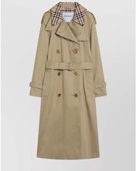 Burberry - Castleford Double-Breasted Trench Check Collar - Lyst