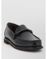 Brunello Cucinelli - Penny Loafer Leather Loafers Monile Detail - Lyst