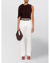 Sportmax - Trousers Straight Leg Belt Loops Front Pleats - Lyst