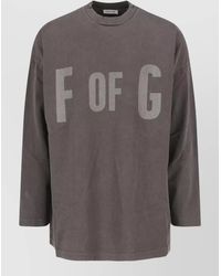 Fear Of God - Crew Neck Long Sleeve Graphic Number Top - Lyst