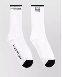 Givenchy - Ribbed Cotton Socks With Contrast Toe And Heel - Lyst