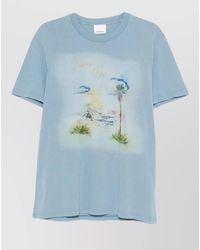 Isabel Marant - Cotton Graphic-Print Short-Sleeve T-Shirt - Lyst