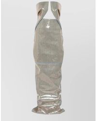 Rick Owens - Denim Strapless Maxi Dress - Lyst