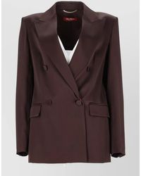 Max Mara - Double-Breasted Suit Jacket - Lyst