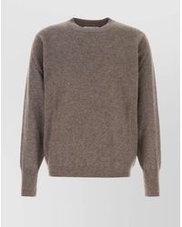Maison Margiela - Cashmere Blend Ribbed Crewneck Sweater - Lyst