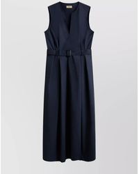 Woolrich - Belted Waist Cotton Dress - Lyst