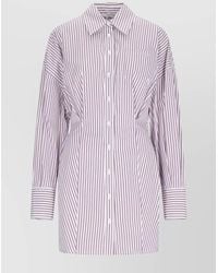 The Attico - Cotton Knee-Length Dress - Lyst