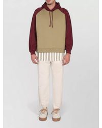 Sunnei - Hooded Sweatshirt Raglan Sleeves Ribbed Trims - Lyst