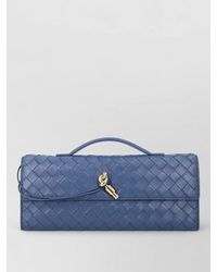 Bottega Veneta - Andiamo Lamb Leather Clutch Bag - Lyst