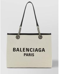Balenciaga - Shopping Medium Canvas Tote Bag - Lyst