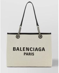 Balenciaga - Shopping Medium Canvas Tote Bag - Lyst